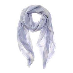 Givenchy 4G Cashmere & Silk-Blend Scarf, Blue